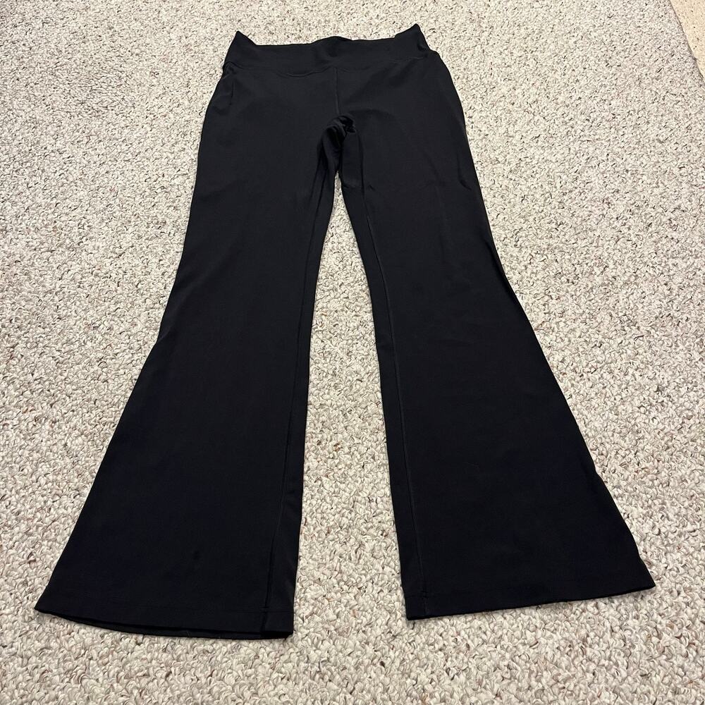 Lululemon Groove Nulu High Rise Flare Pant 10 Black Athleisure Yoga Casual